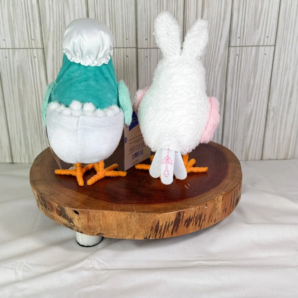 Spritz Featherly Friends Tubsy and Skipster‎ Easter Bird Figurines Set of 2 NWT